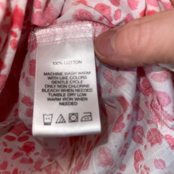 Cotton Pink Leopard Print Blouse - Picture 5 of 6